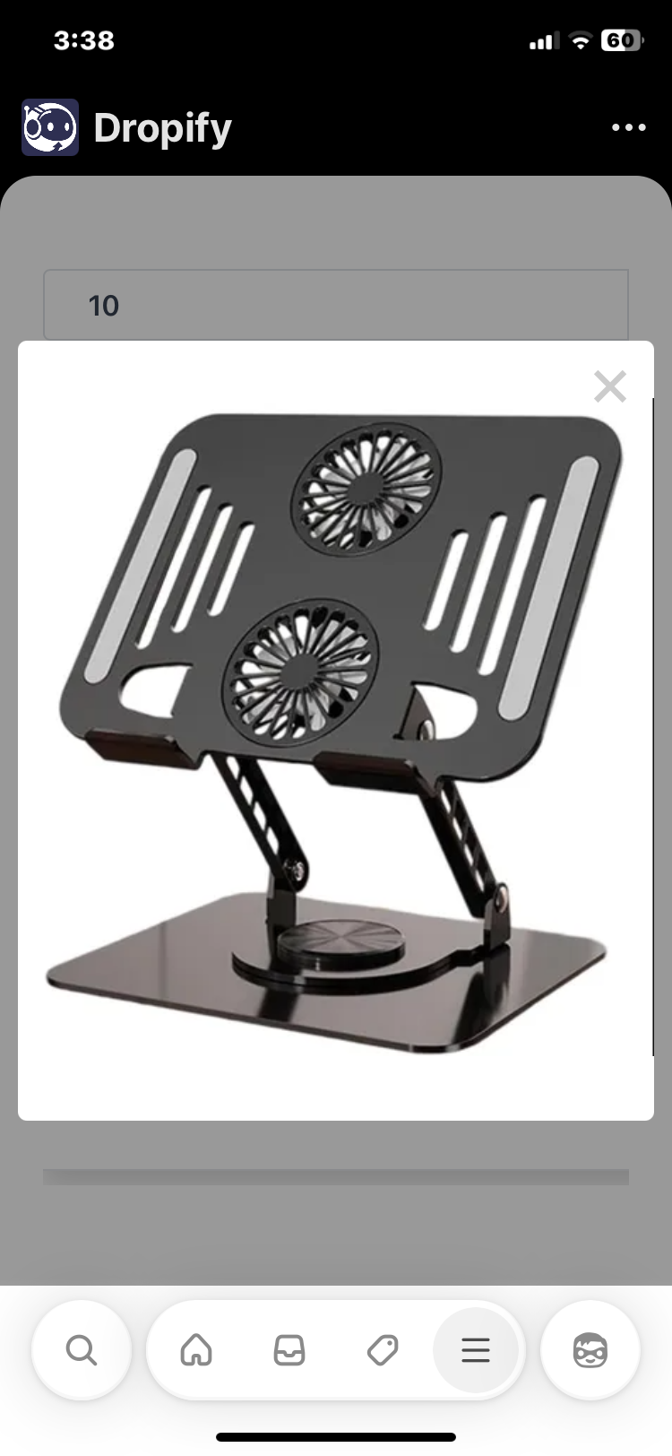 Base Soporte para Laptop con Doble Ventilador – Enfriador Ajustable y Plegable Antideslizante