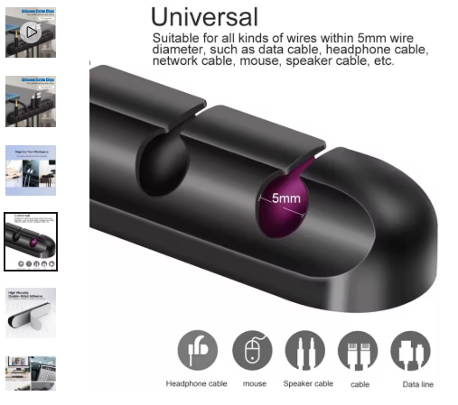 Organizador Adhesivo de Cables – Orden y Estilo en un Solo Toque ✨