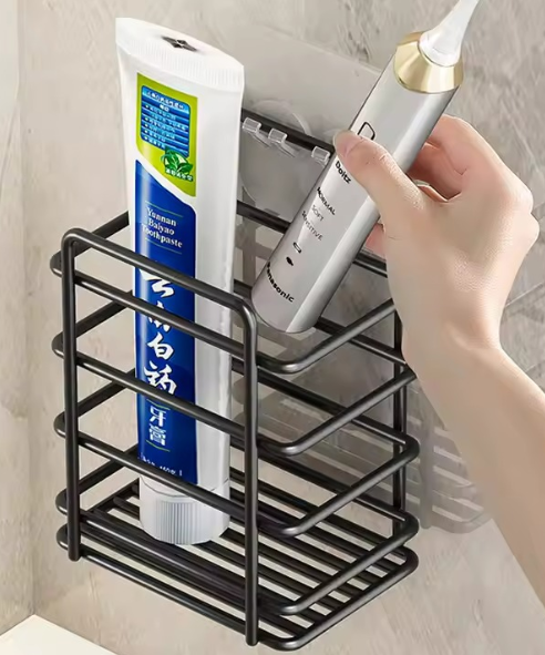 Organizador Esquinero de Baño Metálico Multifuncional – Estante Adhesivo Antióxido para Ducha y Lavamanos
