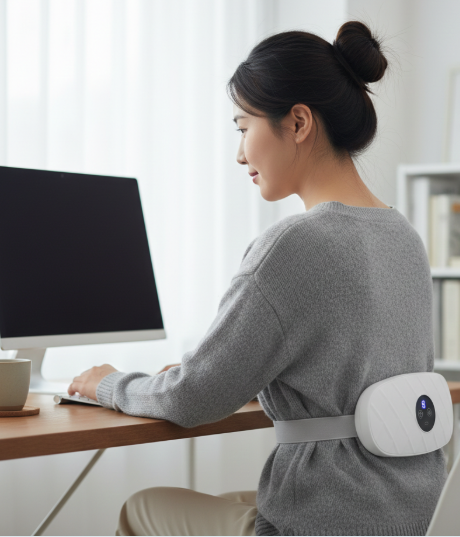 Masajeador Abdominal Eléctrico Recargable con Faja Ajustable – Tonificador Muscular Inteligente