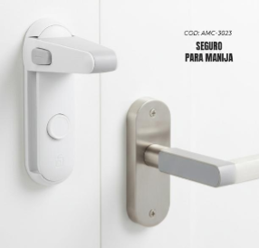 Seguro de Seguridad para Manija de Puerta – Bloqueo Infantil Antiapertura | Fácil Instalación